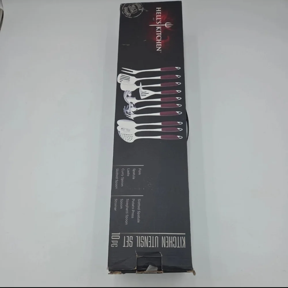 Red and Black Cooking Utensil Set